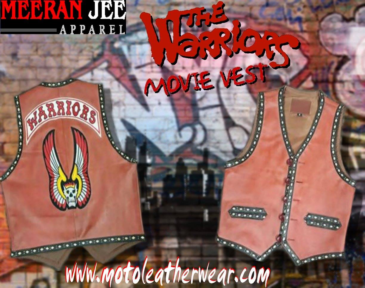 The Warriors Movie Leather Vest Vintage Leather Original Replica, The
